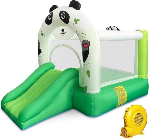 YARD Bounce House for Kids 3-6, 8-in-1 Inflatable Bouncy Castle with Slide, Blower, Ball Pit, Climb Wall, 12x13x8.5FT Jump House for Big Toddlers for Indoor & Outdoor Backyard Party Family Gathering in Kuwait