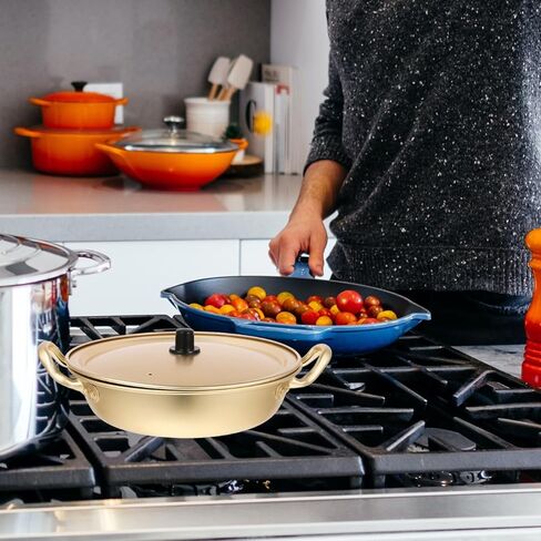 Korean Ramen Cooking Pot Lightweight Aluminum Instant Noodles Pot Lid Double Handle Design for Camping Hiking and Picnics Fast Heating Cookware in Kuwait