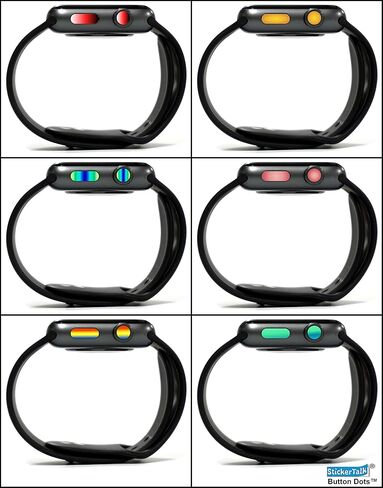 ستيكر توك Vibrant Apple Watch Crown Button Dots، قطر 0.55 سم، 1.05 سم في 0.35 سم in Saudi Arabia