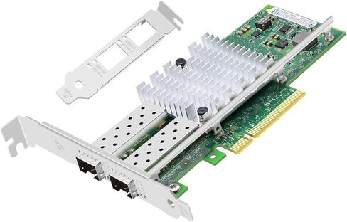 10Gb Fiber Optic Network Card with Intel 82599EN Chip,X520-DA1,1 Optical Port Fiber Ethernet Adapter,Single SFP+ Port PCIE X1 NIC Support Windows Server/Linux/VMware in Saudi Arabia