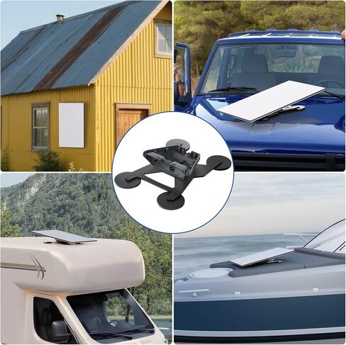 Starlink Gen 3 Mount Mobility, Magnetic with 440lbs Heavy Duty Magnet Suction Bases, 4PCS Starlink Mini/Gen 3 Magnetic Mount Plates, Adhesive Metal Plate Magnetic Pads for Satellite Magnetic Mount in Saudi Arabia