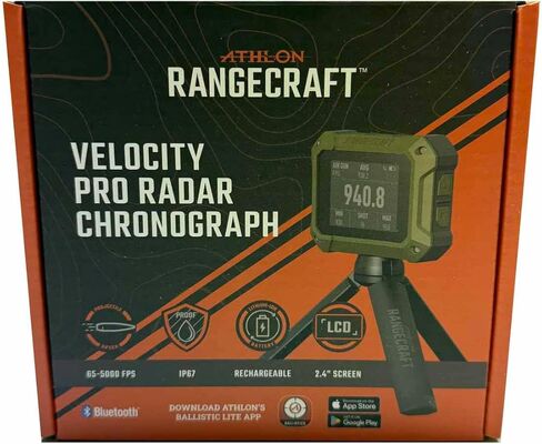 Rangecraft Velocity Pro Radar Chronograph w/ 2.4" Display, Bluetooth Connectivity with App for Real-Time Projectile Speed Readings in Kuwait