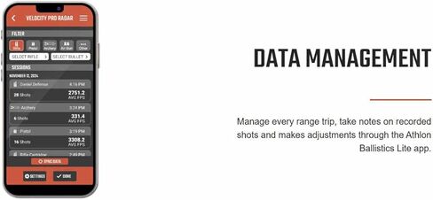 Rangecraft Velocity Pro Radar Chronograph w/ 2.4" Display, Bluetooth Connectivity with App for Real-Time Projectile Speed Readings in Kuwait