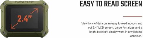 Rangecraft Velocity Pro Radar Chronograph w/ 2.4" Display, Bluetooth Connectivity with App for Real-Time Projectile Speed Readings in Kuwait