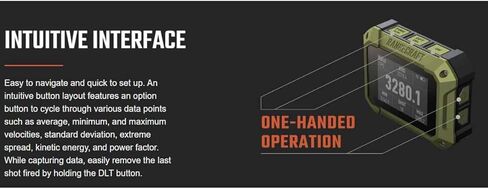 Rangecraft Velocity Pro Radar Chronograph w/ 2.4" Display, Bluetooth Connectivity with App for Real-Time Projectile Speed Readings in Kuwait
