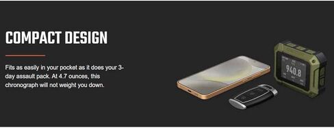 Rangecraft Velocity Pro Radar Chronograph w/ 2.4" Display, Bluetooth Connectivity with App for Real-Time Projectile Speed Readings in Kuwait