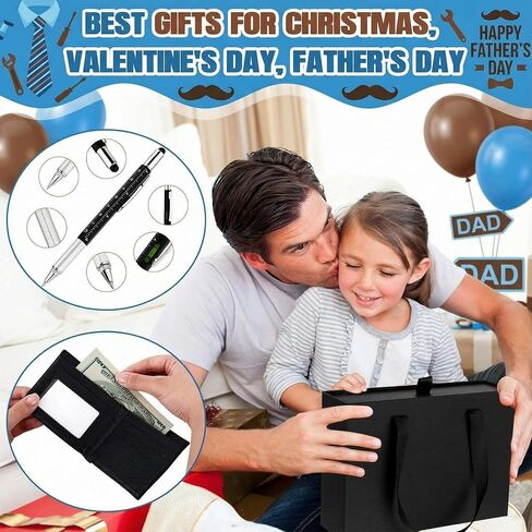 12 Pack Valentine Gift Basket for Men Survival Gift Box Kit Tumbler Compass Multitool Pliers Flashlight Pen Whistle Wallet Camping and Survival Tools for Dad Boyfriend in Saudi Arabia