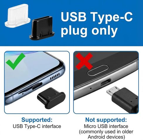 20 حزمة USB C الغبار التوصيل سيليكون نوع C غطاء حامي المنفذ مع فرشاة التنظيف غطاء منفذ الشحن الهاتف الخليوي المقابس المضادة للغبار لمعظم الهواتف المحمولة والأجهزة اللوحية وأجهزة الكمبيوتر المحمولة وجميع أجهزة USB من النوع C in Kuwait