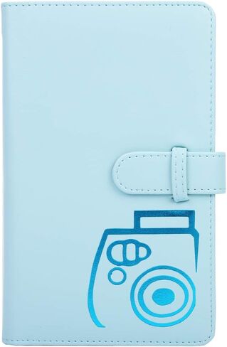 Photo Album for Instax Mini Camera 96 Pockets 3 Inch Blue Compact Storage Book for Photos and Memories in Saudi Arabia