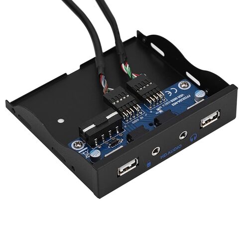 لوحة أمامية من Brrnoo، لوحة أمامية لمحرك الأقراص المرنة USB 3.5 بوصة مع قرص مرن واحد وكابل واحد وكابل صوت و5 ميكروفون ومقبس صوت لـ in Kuwait