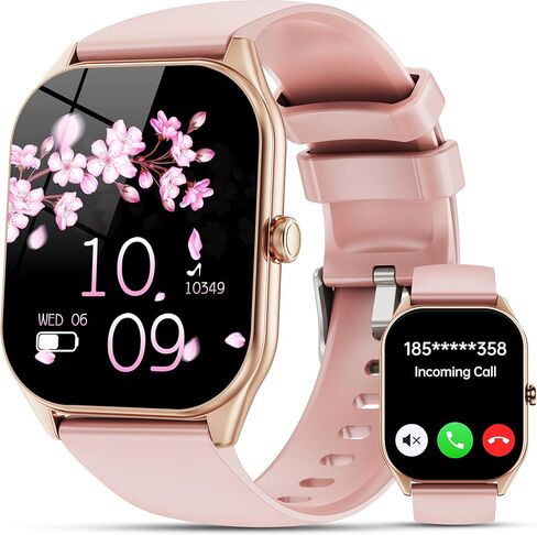 Smart Watch for Men Women, 2.0" HD Touchscreen Fitness Tracker, Bluetooth Calls/Notifications, IP68 Waterproof, 100+ Sport Modes Fitness Watch, Heart Rate Sleep Monitor Smartwatch for Android iOS in Kuwait