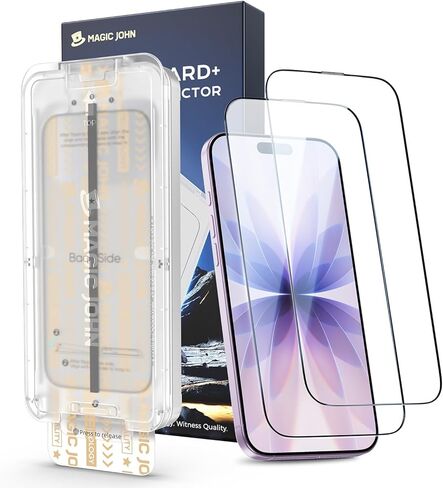 Magic John 3rd Gen تم ترقيته إلى واقي شاشة الهواء iPhone 6.5 بوصة ، HD Clear ، Film مقسّنات عازلة ، وعلم غبار تلقائي ، خالي in Kuwait