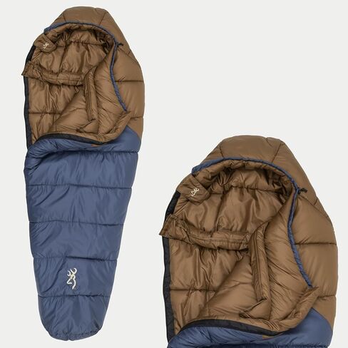 Browning Discover -20° Sleeping Bag – Extreme Cold Weather Mummy Sleeping Bag with TechLoft Silver Insulation, Draft Collar & Durable Shell for Winter Camping, Backpacking & Outdoor Adventure in Saudi Arabia