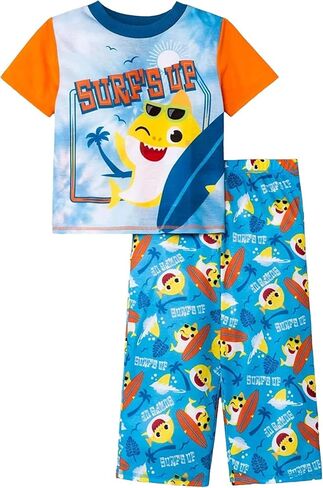 Nickelodeon Boys' Paw Patrol | Baby Shark 2-Piece Loose-fit Pajamas Set in Saudi Arabia