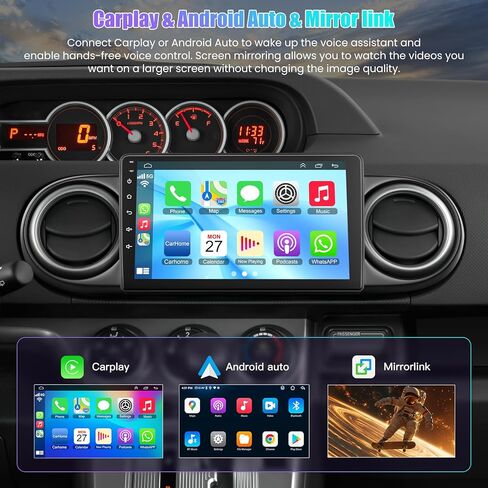 4GB+64GB Android 13 Car Radio for Toyota Scion XB Radio 2007-2019, 9 Inch Touch Screen Support Wireless CarPlay & Android Auto, Bluetooth 5.2 & Voice Control, GPS & WiFi, Backup Camera Car Stereo in Saudi Arabia