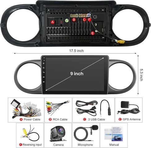 4GB+64GB Android 13 Car Radio for Toyota Scion XB Radio 2007-2019, 9 Inch Touch Screen Support Wireless CarPlay & Android Auto, Bluetooth 5.2 & Voice Control, GPS & WiFi, Backup Camera Car Stereo in Saudi Arabia