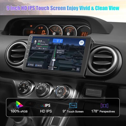 4GB+64GB Android 13 Car Radio for Toyota Scion XB Radio 2007-2019, 9 Inch Touch Screen Support Wireless CarPlay & Android Auto, Bluetooth 5.2 & Voice Control, GPS & WiFi, Backup Camera Car Stereo in Saudi Arabia
