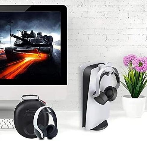 Sony PS5 Headset Holder,Mini Headset Hanger with Supporting Bar, for Sony PlayStation 5 Gaming Headset in Saudi Arabia