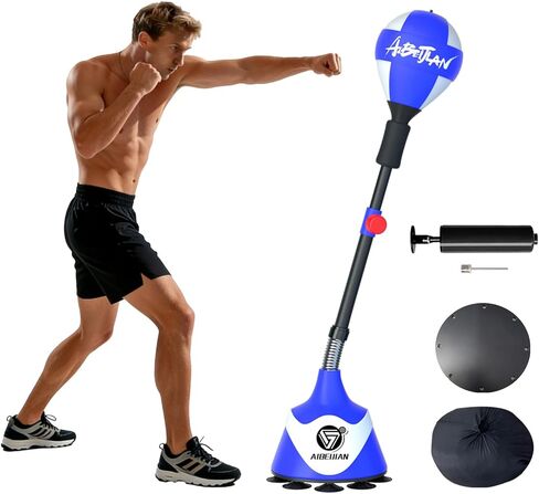 Freestanding Reflex Boxing Bag,Punching Bag with Stand,Height Adjustable,Speed Punching Ball for Adults Kids,Boxing Equipment for Home Gym in Saudi Arabia