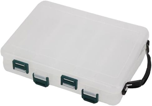 HB326 10 Grids Double Side Fishing Accessories Storage Box, Translucent Fishing Lure Case for Storing Lure Bait Accessories(Orange) in Saudi Arabia