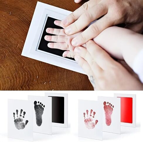 Inkless Paw and Handprint Kit for Pets Mess Free Non Toxic Clean Touch Ink Pad Keepsake for Dogs Cats Newborns, Black in Saudi Arabia