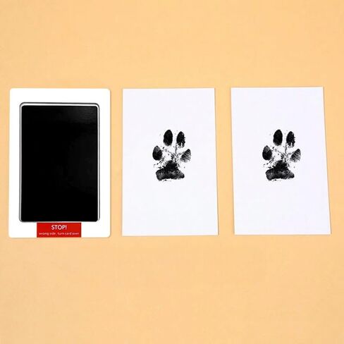 Inkless Paw and Handprint Kit for Pets Mess Free Non Toxic Clean Touch Ink Pad Keepsake for Dogs Cats Newborns, Black in Saudi Arabia