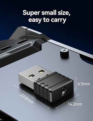 TECKNET Mouse Jiggler جهاز محرك USB غير قابل للاكتشاف مع 3 أوضاع، مؤشر LED ملون، التوصيل والتشغيل لإبقاء الكمبيوتر المحمول مستيقظًا، تحكم بزر واحد، بدون تداخل in Kuwait