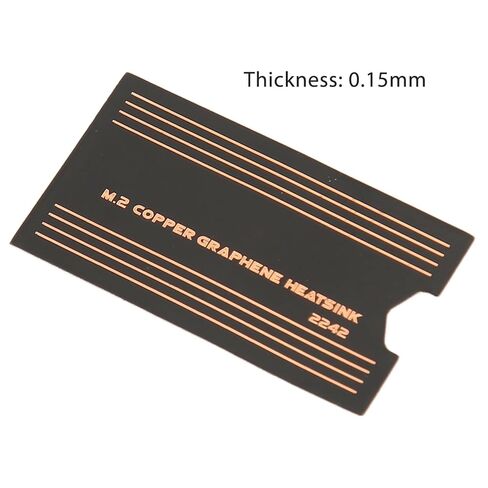 Tyenaza 2 قطعة 2242 SSD لوحة حرارية، 0.15 مم نحاس جرافين توصيل سريع M.2 2242 SSD Heatsink لألعاب الكمبيوتر المحمول in Kuwait