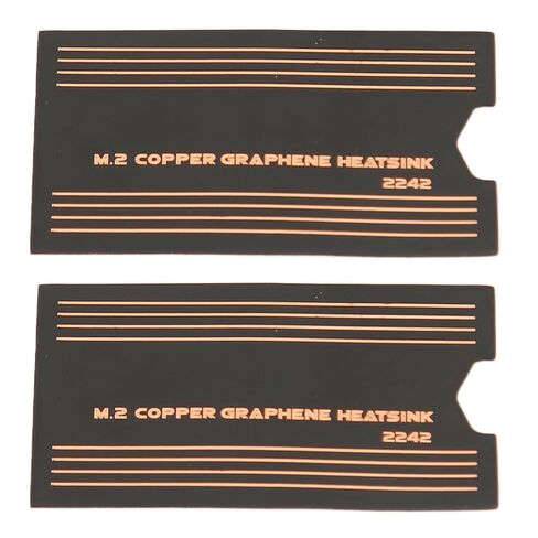 Tyenaza 2 قطعة 2242 SSD لوحة حرارية، 0.15 مم نحاس جرافين توصيل سريع M.2 2242 SSD Heatsink لألعاب الكمبيوتر المحمول in Kuwait