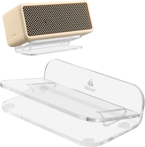 حامل زاوية حامل سطح المكتب من TXEsign لـ Marshall Emberton II/Beats Pill 2024/JBL Flip 7، حامل مكبر صوت أكريليك معزول مع حصيرة مضادة للانزلاق (أسود) in Saudi Arabia