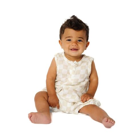 Copper Pearl Baby Snap Romper: Premium Cotton Summer Romper for Babies and Toddlers, Soft, Breezy, Gender Neutral Baby Clothes – Easy-On Baby Romper for Quick Changes, Brooks, 18-24m in Saudi Arabia