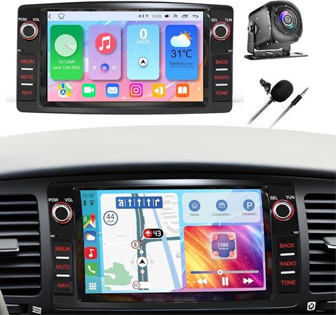 Android 13 Car Radio for Toyota Camry 2000 2001 2002 2003 2005 2006,【4+64GB】 9 Inch IPS Touch Screen Camry Stereo with Wireless CarPlay & Android Auto, Bluetooth/WiFi/GPS/FM/SWC+Backup Camera in Kuwait