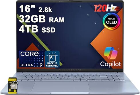 ASUS Vivobook 16" WUXGA Laptop Intel Core i7-1355U 16GB RAM 512GB SSD Intel Iris Xe Graphics Lightweight Portable Notebook Black Windows 11 in Kuwait