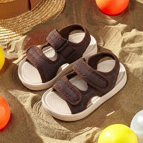 Toddler Breathable Mesh Sandals - Soft Non-Slip Sole Summer Beach Shoes for Baby Boys & Girls - Lightweight Adjustable Double Straps First Walkers in Saudi Arabia