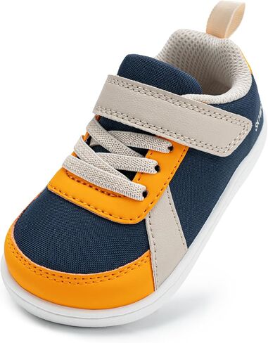 Skywheel Toddler Wide Toe Box Barefoot Shoes Boys Sneakers Kids Tennis Shoes Relief Lightweight Zero Drop Shoe Shoe للعب الداخلي/الخارجي in Kuwait