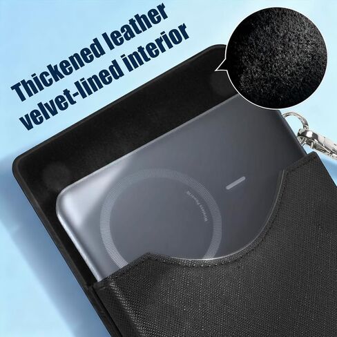 حافظة باور بانك لهاتف Anker Nano فائقة النحافة وبطارية شحن لاسلكية مغناطيسية بقدرة 5000 مللي أمبير في الساعة، حافظة شاحن محمولة من جلد البولي يوريثان مع إغلاق مغناطيسي، وصول مدمج إلى منفذ الشحن وحزام معصم (الصندوق فقط) in Kuwait