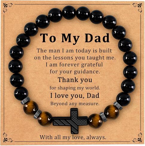 Cross Bracelet Gifts for Teen Boys, Religious Christian Jewelry Adjustable Beads Bracelet Easter Christian Baptism Birthday Valentine's Gifts for Son Grandson Nephew Teenage Boys in Saudi Arabia