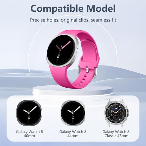 DaQin 10 أحزمة متوافقة مع Samsung Galaxy Watch 8 Band 40mm 44mm/Galaxy Watch 8 Classic Band 46mm، حزام بديل من السيليكون الناعم الرياضي المقاوم للماء لساعة Samsung Galaxy Watch النساء والرجال in Saudi Arabia
