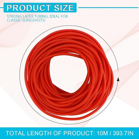 Slingshot Rubber Band, Latex Rubber Tube Tubing for DIY Slingshot Accessories (32.8ft / 10m) in Saudi Arabia