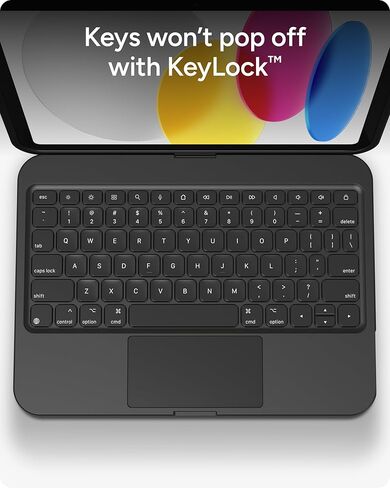 حافظة لوحة المفاتيح ZAGG Tough Keys لجهاز iPad 11 بوصة (A16)/ 10.9 بوصة (الجيل العاشر) - تصميم متين من قطعة واحدة، حماية من السقوط بطول 6.6 أقدام، اتصال مباشر USB-C، حامل أقلام Apple، مقاوم للماء، استخدام تعليمي in Saudi Arabia