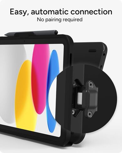 حافظة لوحة المفاتيح ZAGG Tough Keys لجهاز iPad 11 بوصة (A16)/ 10.9 بوصة (الجيل العاشر) - تصميم متين من قطعة واحدة، حماية من السقوط بطول 6.6 أقدام، اتصال مباشر USB-C، حامل أقلام Apple، مقاوم للماء، استخدام تعليمي in Saudi Arabia