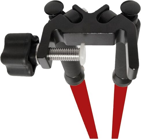 AdirPro Grade Rod Bipod - قضيب تسوية Bipod مع نظام قفل تحرير الإبهام (أحمر) in Kuwait
