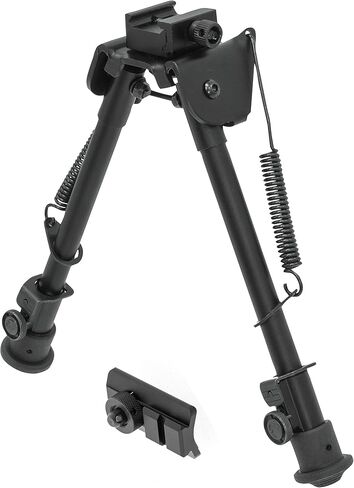 UTG Tactical OP Bipod, Rubber Feet, Center Height 8.3"-12.7", Black in Saudi Arabia