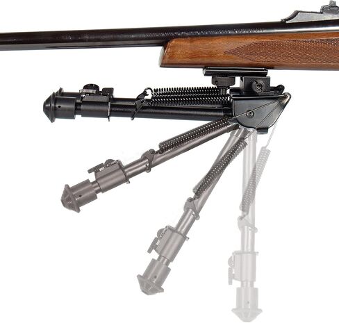 UTG Tactical OP Bipod, Rubber Feet, Center Height 8.3"-12.7", Black in Saudi Arabia