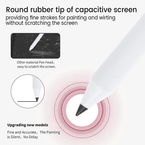 Universal Stylus Pen 2 in 1 Capacitive Stylus Pen with Round Tip High Sensitivity and Precision Touch Screen Pen Touch Screen Devices for All Capacitive Touch Screen Cell Phones Tablets Laptops16 cm in Saudi Arabia