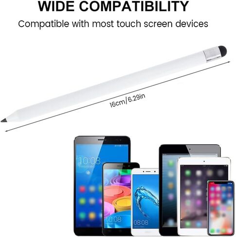Universal Stylus Pen 2 in 1 Capacitive Stylus Pen with Round Tip High Sensitivity and Precision Touch Screen Pen Touch Screen Devices for All Capacitive Touch Screen Cell Phones Tablets Laptops16 cm in Saudi Arabia
