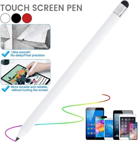 Universal Stylus Pen 2 in 1 Capacitive Stylus Pen with Round Tip High Sensitivity and Precision Touch Screen Pen Touch Screen Devices for All Capacitive Touch Screen Cell Phones Tablets Laptops16 cm in Saudi Arabia