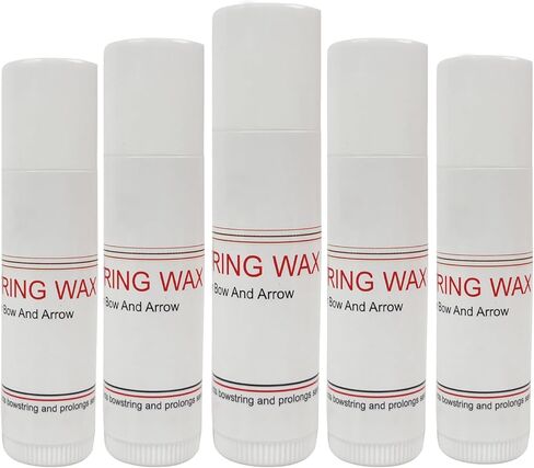 5 Pieces Bow String Wax, Protective Bowstring Waterproof Rail Lube for Crossbow Recurve Compound Bow, Archery Bowstring Wax Reduce Friction and Prevent Fraying in Kuwait
