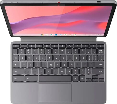 Lenovo - Duet 11 Chromebook - 11" 2K LCD Touchscreen 2-in-1 Tablet - MediaTek Kompanio 838-4GB RAM - 128GB - eMMC with Keyboard - Luna Gray in Saudi Arabia