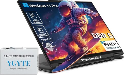 Lenovo Yoga 7 2 في 1 كمبيوتر محمول يعمل باللمس|16 بوصة FHD+ 360 شاشة لمس قابلة للطي قابلة للتحويل، Intel 12-Core Ultra 7، Windows 11 Pro|إضاءة خلفية 10 مفاتيح|بصمة الإصبع|16 جيجابايت DDR5 RAM 1 تيرابايت SSD in Kuwait